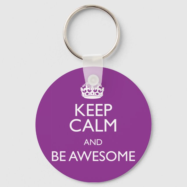 KEEP CALM AND BE AWESOME KEY RING (Front)