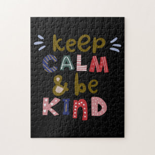 Keep Calm And Be Kind Jigsaw Puzzle