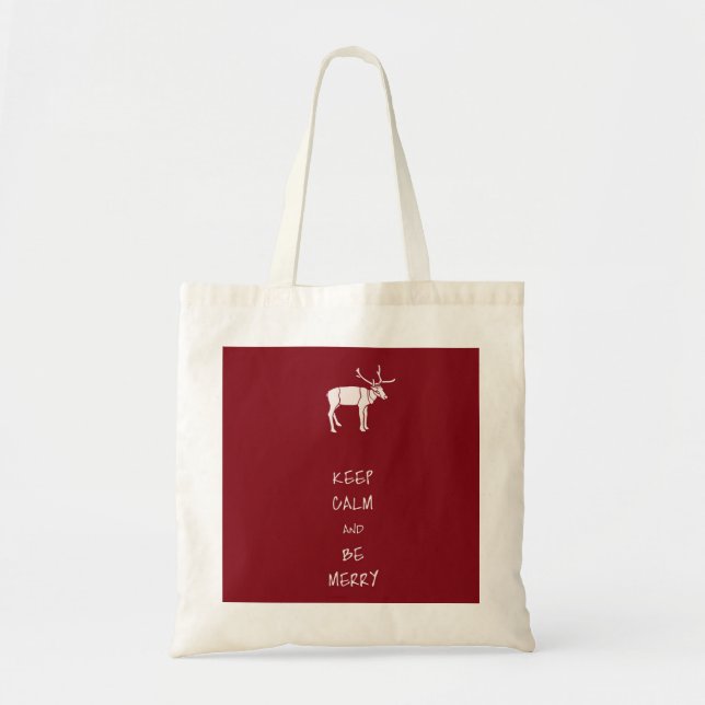 Keep Calm and Be Merry Tote Bag (Front)