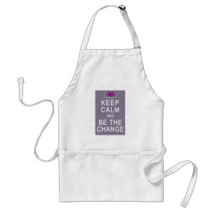 Keep Calm and Be the Change Tshirt Standard Apron