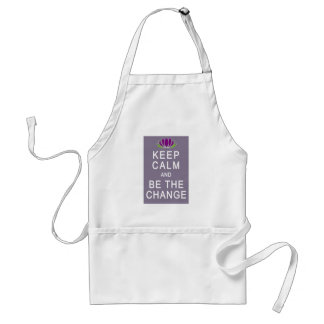 Keep Calm and Be the Change Tshirt Standard Apron