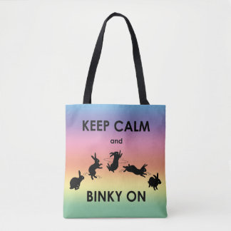 Keep Calm and Binky On Bag (Rainbow)