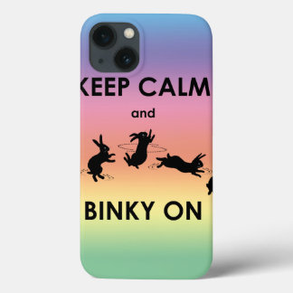 Keep Calm and Binky On iPad Case (Rainbow)