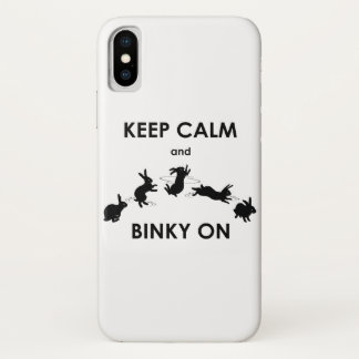 Keep Calm and Binky On iPhone X Case