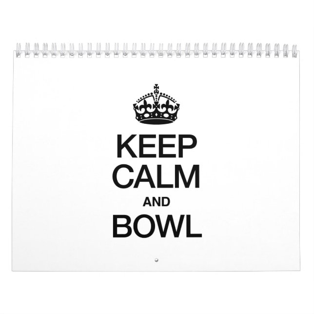 KEEP CALM AND BOWL CALENDAR (Cover)