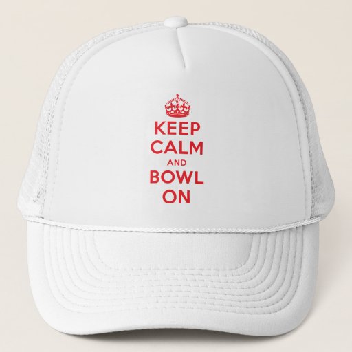 Image of "Keep Calm and Bowl On" Trucker Hat