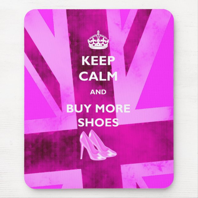 Keep Calm And Buy More Shoes Mousemat (Front)