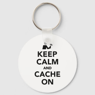 Keep calm and cache on key ring