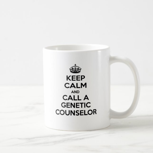 Keep Calm and Call a Genetic Counsellor Coffee Mug (Right)