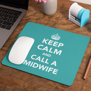 Keep Calm and Call A Midwife Mouse Mat