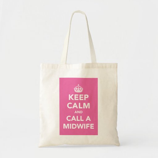 Image of Keep Calm and Call A Midwife Tote Bag