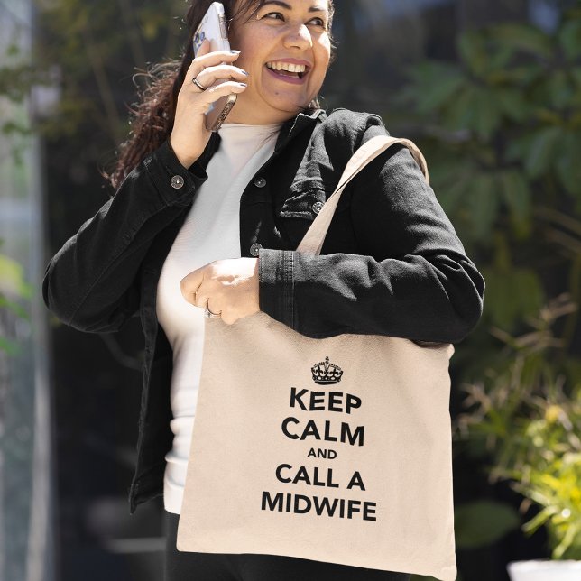 Keep Calm and Call a Midwife Tote Bag (Creator Uploaded)