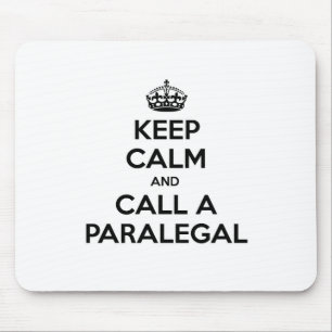 Keep Calm and Call a Paralegal Mouse Mat