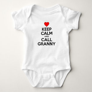 Keep Calm And Call Granny Baby Bodysuit