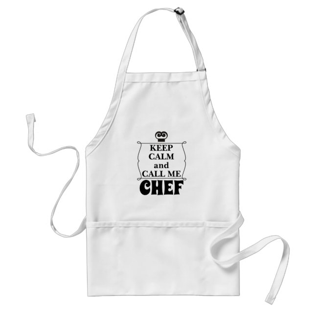 Keep calm and call me chef kitchen apron (Front)