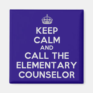 Keep Calm and Call the Elementary Counsellor Magnet