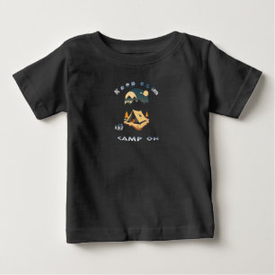 Keep calm and camp on adventure camp baby T-Shirt