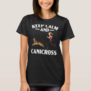 Keep Calm And Canicross Dog Running Sport Jogging T-Shirt