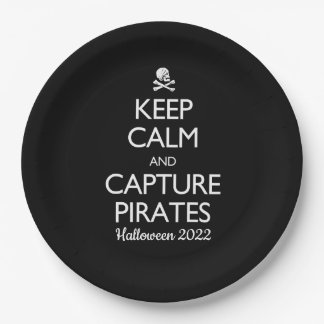Keep Calm and Capture Pirates Paper Plate