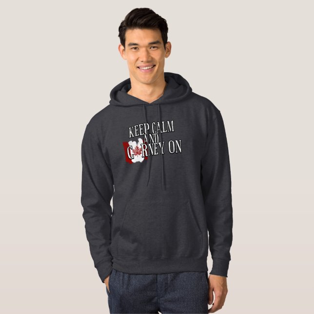 Keep Calm and Carney On Hoodie (Front Full)
