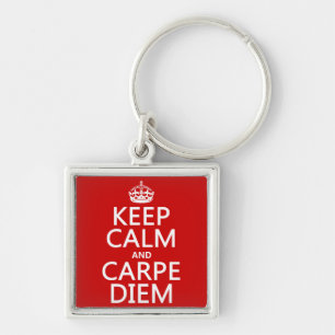 Keep Calm and Carpe Diem Key Ring