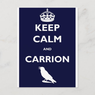 KEEP-CALM-AND-CARRION POSTCARD