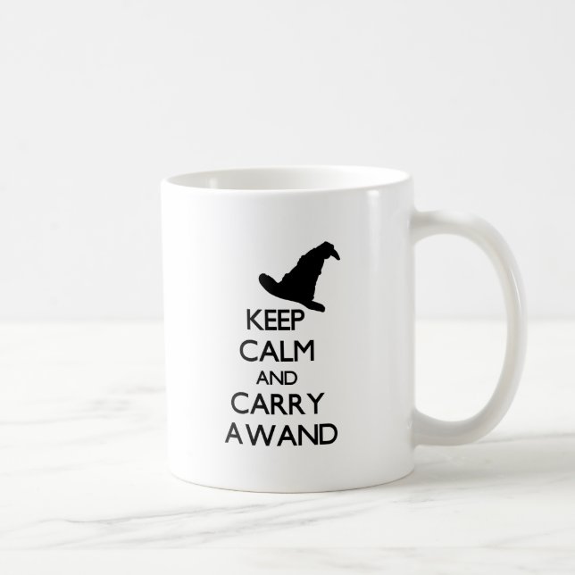 KEEP CALM AND CARRY A WAND COFFEE MUG (Right)