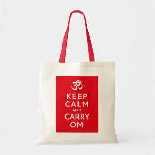 Keep Calm and Carry Om Crafts and Shopping Tote