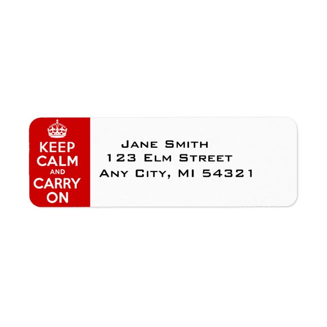 Keep Calm And Carry On best price (Front)