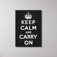 Keep Calm and Carry On (Black Design)