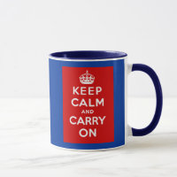 Keep Calm and Carry On British Poster on T shirts