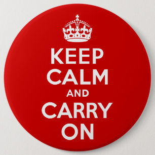 Keep Calm and Carry On Button