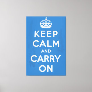 Keep Calm and Carry On Canvas Print