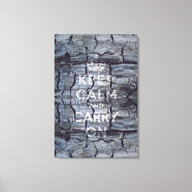 keep calm and carry on canvas print (Front)