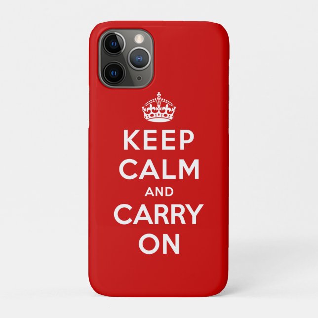 Keep Calm and Carry On Case-Mate iPhone Case (Back)