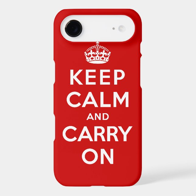 Keep Calm and Carry On Case-Mate iPhone Case (Back)