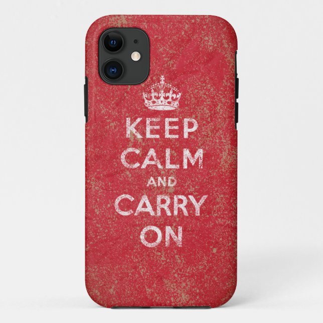 Keep Calm and Carry On Case-Mate iPhone Case (Back)