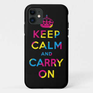 keep calm and carry on CMYK iPhone 11 Case