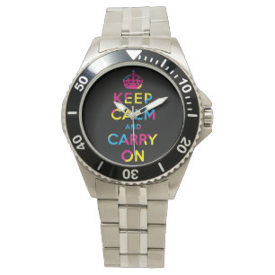 keep calm and carry on - CMYK Watch