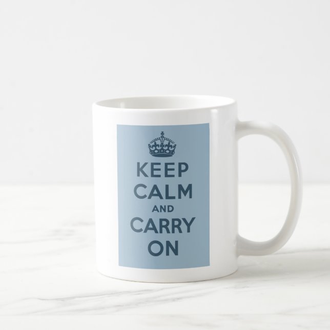 Keep Calm And Carry On Coffee Mug (Right)