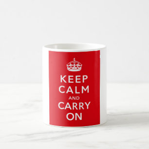 Keep Calm And Carry On Coffee Mug