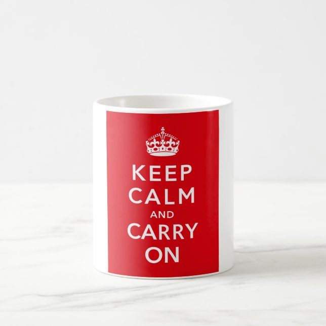 Keep Calm And Carry On Coffee Mug (Center)