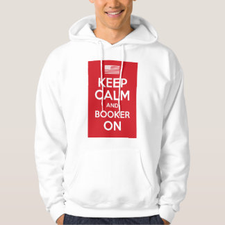 KEEP CALM AND CARRY ON, CORY BOOKER, DEMOCRATIC HOODIE