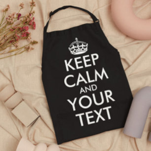 Keep Calm and Carry On - Create Your Own Apron