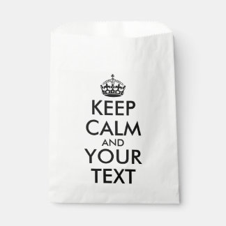 Keep Calm and Carry On - Create Your Own Favour Bags