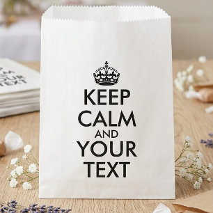 Keep Calm and Carry On - Create Your Own Favour Bags
