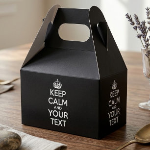 Keep Calm and Carry On - Create Your Own Favour Box