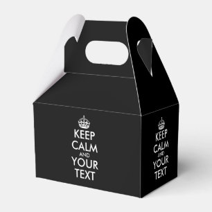 Keep Calm and Carry On - Create Your Own Favour Box