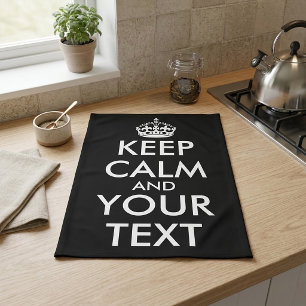 Keep Calm and Carry On - Create Your Own Tea Towel