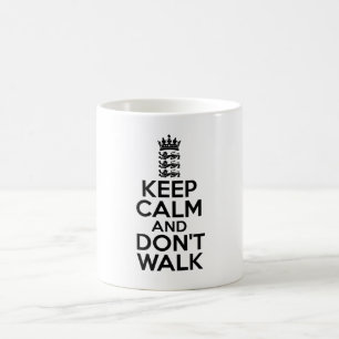 Keep calm and carry on cricket coffee mug